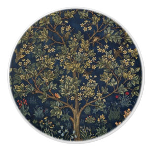 Vintage William Morris–Tree of Life Ceramic Knob