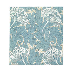 Vintage William Morris Tulip Floral Design Notepad