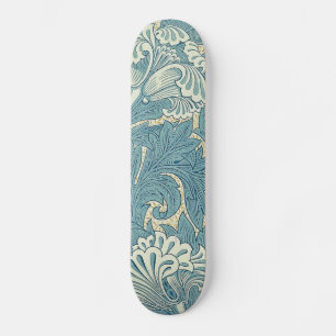 Vintage William Morris Tulip Floral Design Skateboard