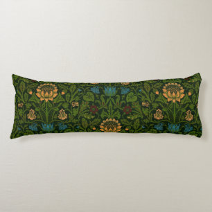 Vintage William Morris Violet and Columbine Body Cushion