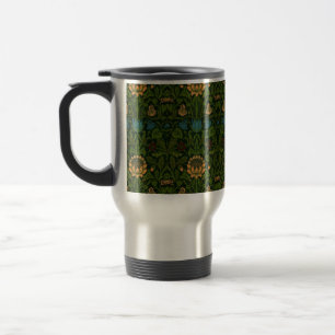 Vintage William Morris Violet and Columbine Travel Mug
