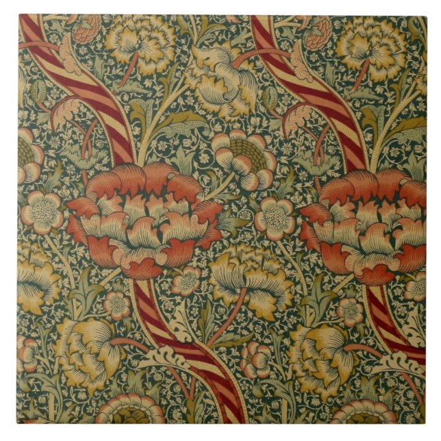 Vintage William Morris Wandle Tile (Front)
