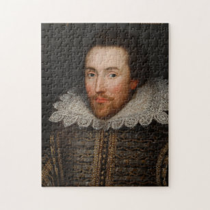 Vintage William Shakespeare Portrait Jigsaw Puzzle