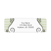Vintage Willow Green Return Address Label