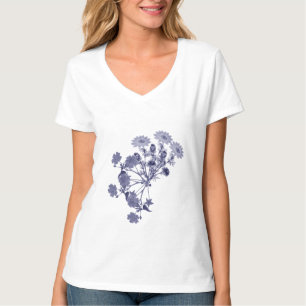 Vintage willow pattern flowers T-Shirt