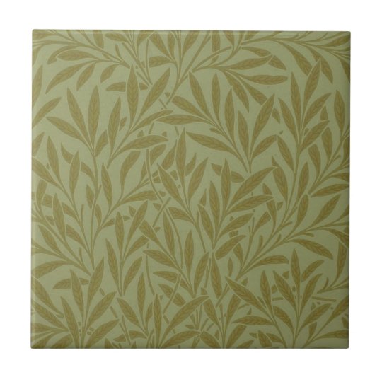 Vintage Willow William Morris Wallpaper Design Tile Zazzle Co Uk