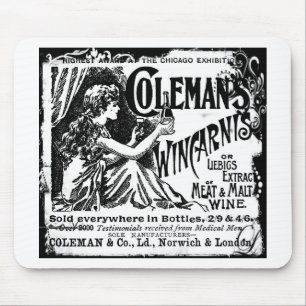 Vintage Wincarnis Tonic Ad Mouse Mat