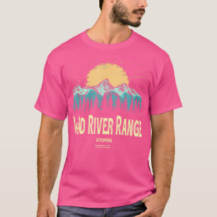 Vintage Wind River Range Wyoming Souvenir Hiking S T-Shirt