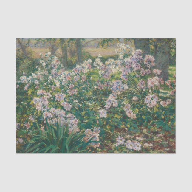 Vintage Windflowers by Painter Ruger Donoho Tissue Paper (Front)
