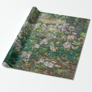 Vintage Windflowers by Painter Ruger Donoho Wrapping Paper