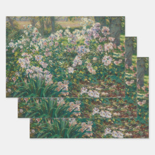 Vintage Windflowers Painting by Ruger Donoho Wrapping Paper Sheet