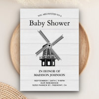 Vintage Windmill Baby Shower