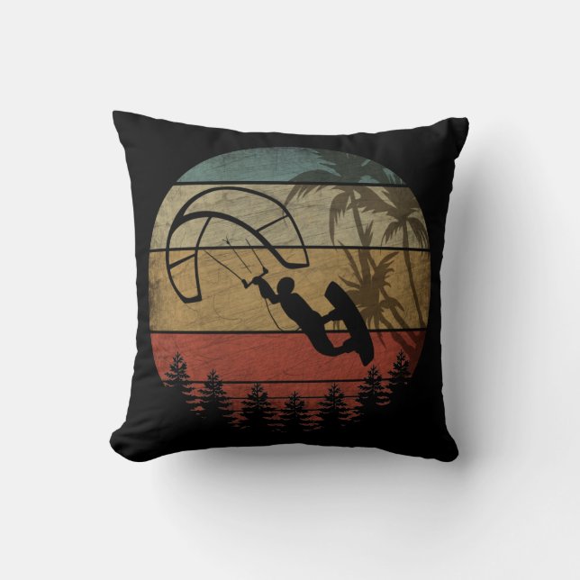 VINTAGE WINDSURFER CUSHION (Front)