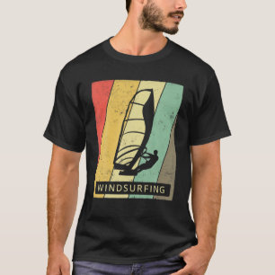Vintage Windsurfing Sport Retro Poster T-Shirt