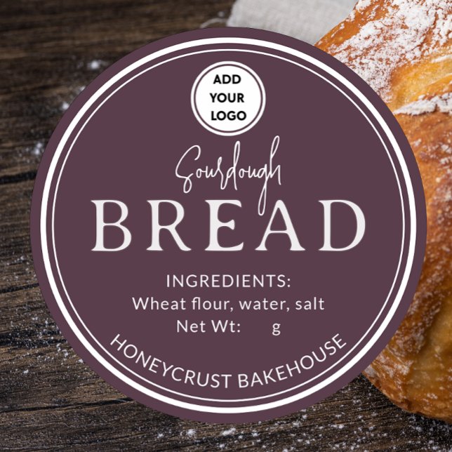 Vintage Wine Bakery Sourdough Bread Logo Sticker (Creator Uploaded)