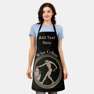 Vintage Wine Design add text, Apron