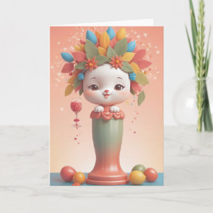 Vintage Wine Goddess Card