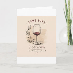 Vintage Wine Lover    Red Wine Design Card