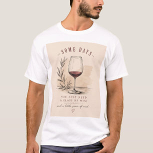 Vintage Wine Lover Shirt Elegant Red Wine Design