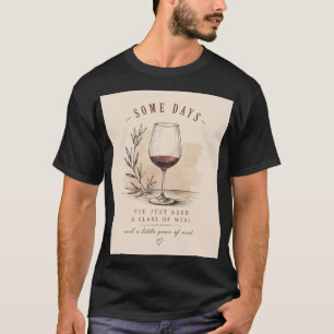 Vintage Wine Lover Shirt Elegant Red Wine Design