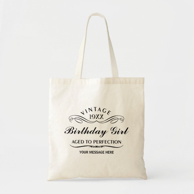 67th Birthday Gift Tote Shopping Cotton Bag Ancient 1952 Matured To Perfection 