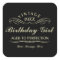 Vintage Wine Person Funny Black Birthday Sticker