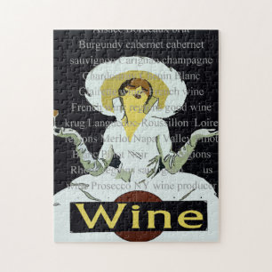 Vintage Wine Posters Jigsaw Puzzle