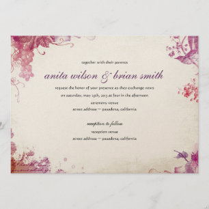 Vintage Winery Wedding Invitation