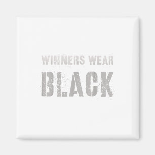 Vintage Winners Wear Black Summer Camp Team Colour Magnet