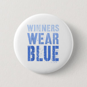 Vintage Winners Wear Blue Go Team War Game Competi 6 Cm Round Badge