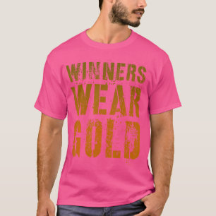 Vintage Winners Wear Gold Cheer Summer Camp War Ga T-Shirt