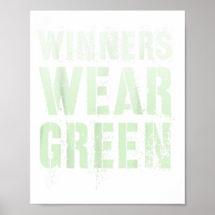 Vintage Winners Wear Green Summer Camp War Game Te Poster