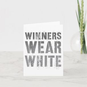 Vintage Winners Wear White Competition War Game Su Card