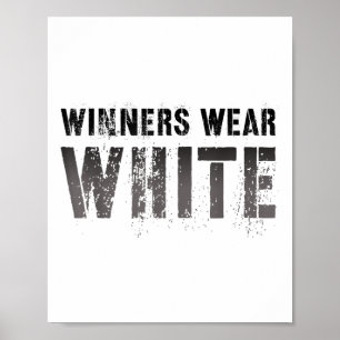 Vintage Winners Wear White Summer Camp Team Colour Poster