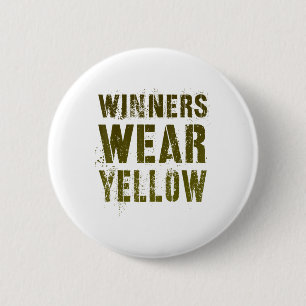 Vintage Winners Wear Yellow War Game Summer Camp T 6 Cm Round Badge