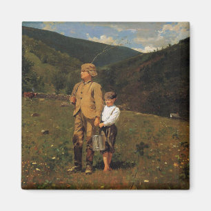 Vintage Winslow Homer Crossing the Pasture Magnet