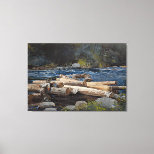 Vintage Winslow Homer Hudson River Canvas Print