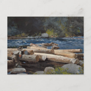 Vintage Winslow Homer Hudson River Postcard