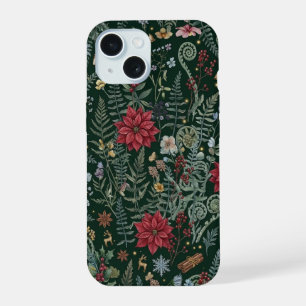 Vintage Winter Botanical iPhone Case