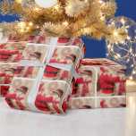 Vintage Winter Christmas Santa Claus Snowman Wrapping Paper<br><div class="desc">Vintage Winter Christmas Santa Claus Snowman Wrapping Paper features a jovial Santa Claus and snowman in the snow. Perfect for Christmas holiday gift wrapping. Designed by ©Evco Holidays www.zazzle.com/store/evcoholidays</div>