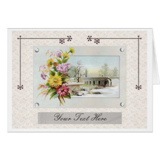 Vintage Winter Floral