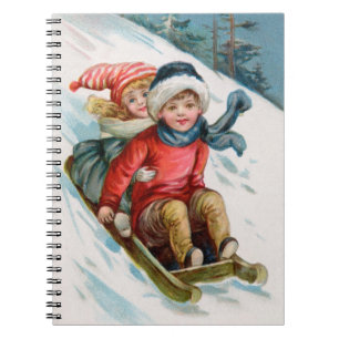 Vintage Winter Fun Notebook