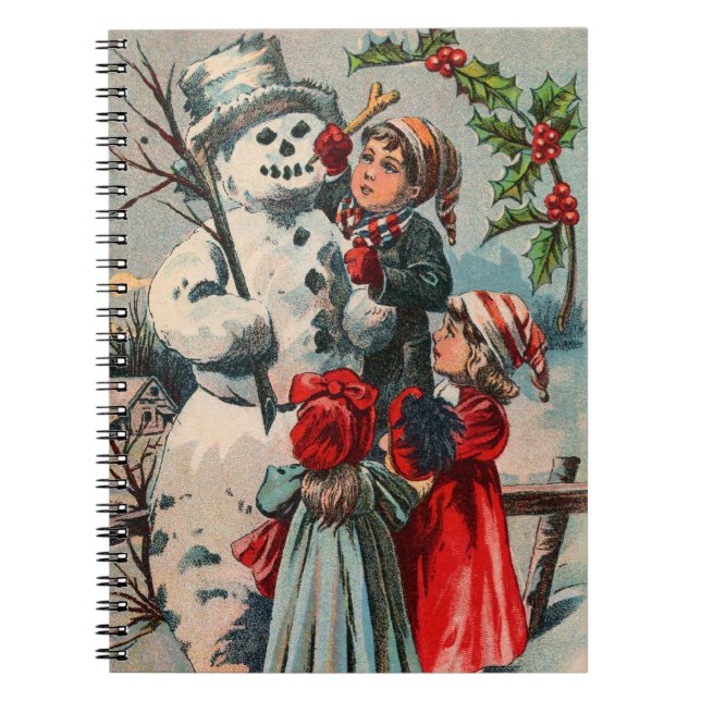 Vintage Winter Fun Notebook (Front)