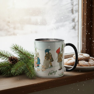 Vintage Winter Holiday Mug