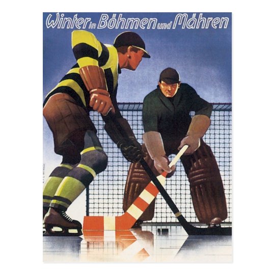 Vintage Winter in Bohmen Postcard