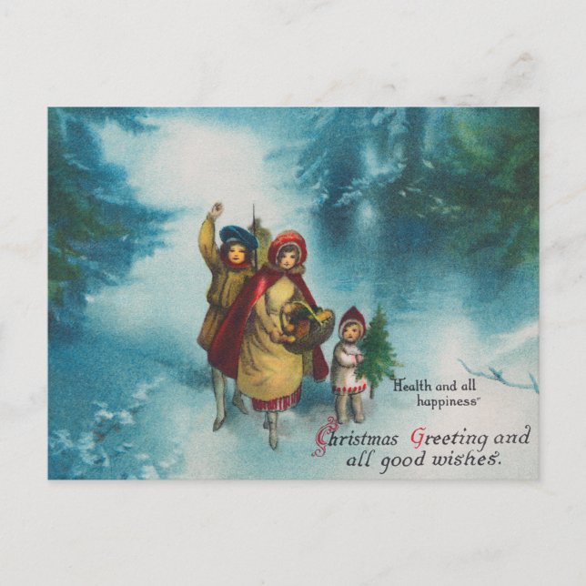 Vintage Winter Postcard (Front)