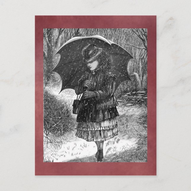 Vintage Winter Postcard (Front)