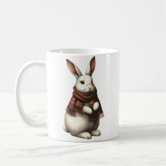 Vintage Winter Rabbit Coffee Mug