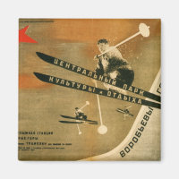 Vintage winter  sports, Russian ski poster