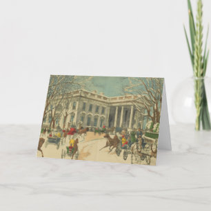 Vintage Winter White House Holiday Christmas Cards